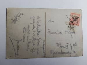 CARTE POSTALE GARE DE BUDAPEST, HONGRIE, AVANT-GUERRE 1919, TIMBRE
