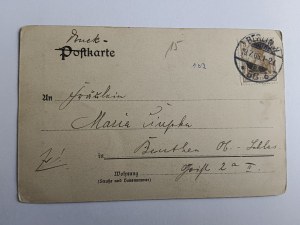 PREWAR BERLIN POSTCARD 1905, STAMP