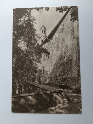 POSTKARTE KRAKAU WAWEL WÄLLE AN DER RÜCKSEITE DES GEBÄUDES DES POSTMINISTERIUMS, VORKRIEGSZEIT