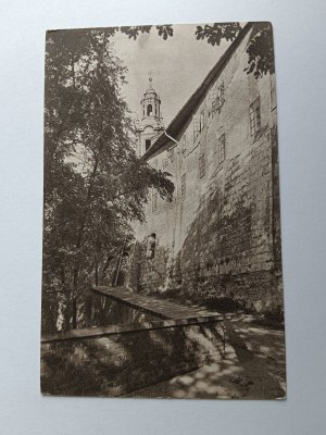 CARTE POSTALE KRAKOW WAWEL RAMPARTS AT BACK OF THE POSTMINISTERIAL BUILDING, PRE-WAR