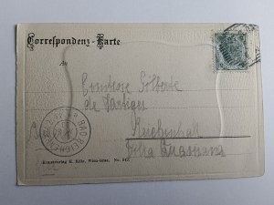 POSTKARTE GRAZ ÖSTERREICH LANGE ADRESSE, GEPRÄGTE VORKRIEGSMARKE 1903