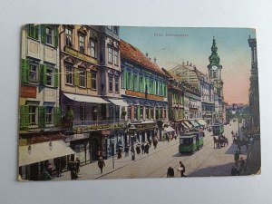 CARTE POSTALE GRAZ AUSTRIA TRAMWAY, AVANT-GUERRE 1916