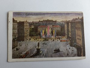 CARTOLINA VIENNA ANTEGUERRA, FRANCOBOLLO