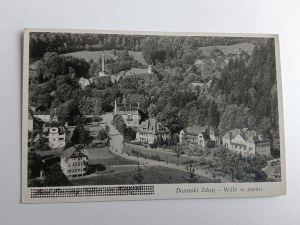 POSTCARD DUSZNIKI ZDRÓJ VILLAS IN THE PARK