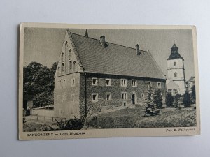 CARTOLINA SANDOMIERZ DŁUGOSZA CASA 1950