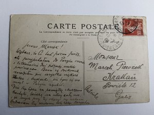 POSTKARTE PARIS VORKRIEG, BRIEFMARKE