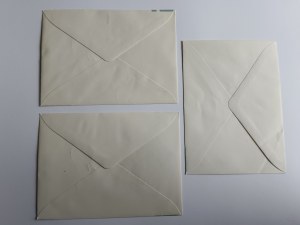 LOT DE 3 ENVELOPPES OISEAUX DE LA FORÊT, PIVERT, TIMBRE-POSTE