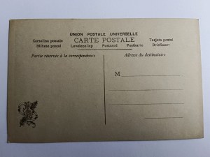CARTE POSTALE PEINTURE PROCESSION ÉVÊQUE PAPE, AVANT-GUERRE