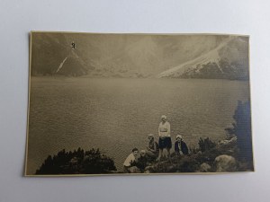 PHOTO TATRA ZAKOPANE SEA EYE, GROUP OF WOMEN, PRE-WAR