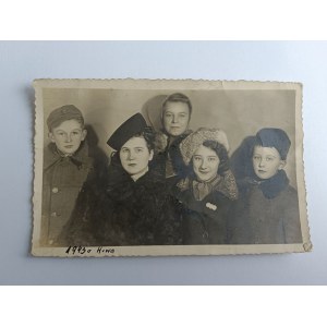 PHOTO ATELIER HEINE WARSAW FAMILY 1942