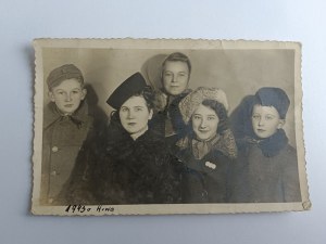 PHOTO ATELIER HEINE WARSAW FAMILY 1942