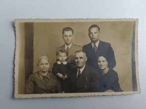 PHOTO DE LA FAMILLE SZNAJDER À VARSOVIE, AVANT-GUERRE 1936