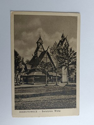 POSTKARTE BIERUTOWICE WANG-TEMPEL