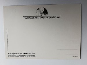 CARTE POSTALE HUMORISTIQUE, HUMOUR, BLAGUE, ANDRZEJ MLECZKO, 1996