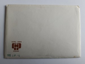 UMSCHLAG POZNAŃ HOTEL ORBIS 1985