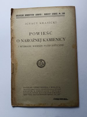 Krasicki Ignacy, Un romanzo sulla casa d'angolo Varsavia 1918