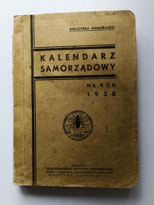 Local Government Calendar Warsaw 1938