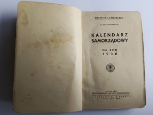 Calendario degli enti locali Varsavia 1938