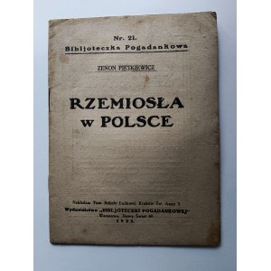 Pietkiewicz Zenon, L'artisanat en Pologne, Varsovie 1925