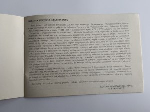 PTTK, Calendrier des événements touristiques à Rzeszów 1985