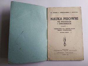 Szober, Niewiadomska, Bogucka, Nauka Spiszowni we wzorach i ćwiczeniach dla klasy szóstej LONDON 1946