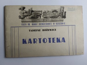 Teatr im Wandy Siemaszkowej Rzeszów, Kartoteka Tadeusz Różewicz