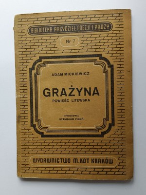 Mickiewicz Adam, Grażyna Powieść Litewska, Kraków 1949
