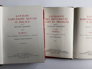 Szablowski Jerzy, WAWEL 2 volumes Katalog Zabytków sztuki, Kraków 1965