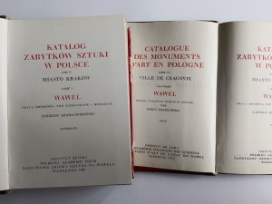 Szablowski Jerzy, WAWEL 2 volumi Katalog Zabytków sztuki, Kraków 1965