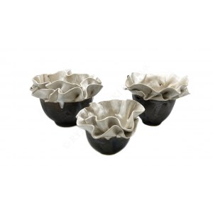 Agata Bącela, Set of 3 bowls from the series Falbana