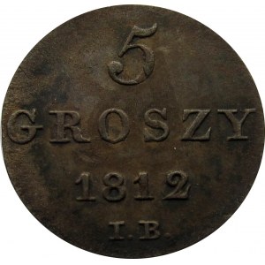 Księstwo Warszawskie, 5 groszy 1812 I.B.