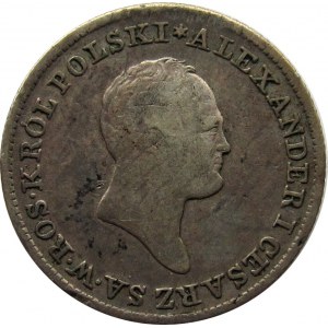 Aleksander I, 1 złoty 1825 I.B., Warszawa - rzadki