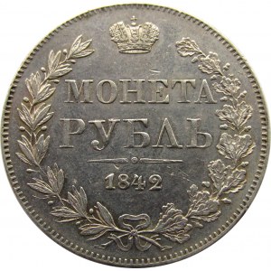 Mikołaj I, 1 rubel 1842 MW, Warszawa