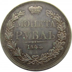 Mikołaj I, 1 rubel 1844 MW, Warszawa