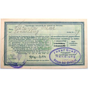 Niemcy, Zimowa pomoc wojenna, 50 pfennig 1940, ostemplowany, UNC