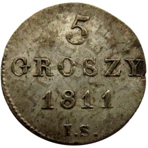 Księstwo Warszawskie, 5 groszy 1811 I.S.