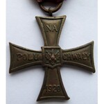 Polska, II RP, Krzyż Walecznych 1920, oryginalna wstążka