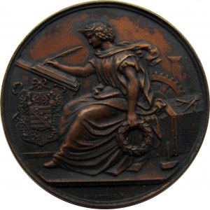 Niemcy, medal II ogólna Turyńska Wystawa Handlowa, Weimar 1861