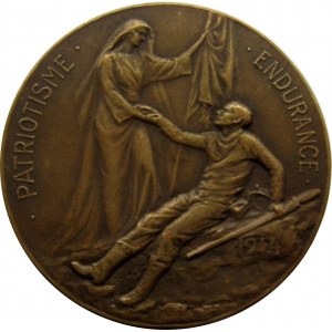 Belgia, medal kardynał Mercier, Pariotyzm-wytrzymalość 1914