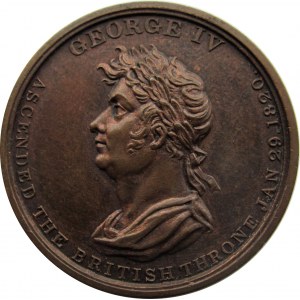 Wielka Brytania, medal koronacyjny Jerzego IV, 19 lipca 1821