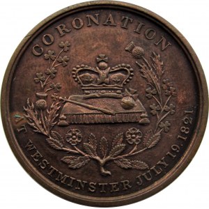 Wielka Brytania, medal koronacyjny Jerzego IV, 19 lipca 1821