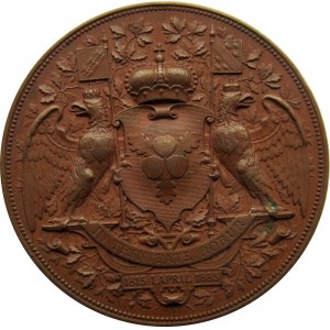 Niemcy, kanclerz Bismarck, medal 50 lecie pracy państwowej 1835-1885