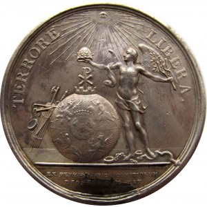 Polska, medal Stanisław Poniatowski, Terrore Libera, Uchwalenie Konstytucji 3-go Maja 1791, srebro
