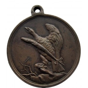 Polska, medalik na 100-lecie uchwalenia Konstytucji 3-go Maja 1791, brąz