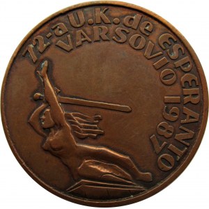 Polska, medal jubileusz 100-lecia powstania Esperanto, brąz