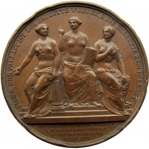 Niemcy, Hannover, medal upamiętniający przyjęcie Jerzego do loży masońskiej 1857