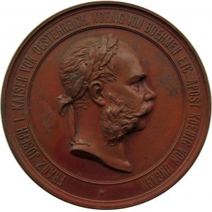 Austria, medal Ogólnoświatowa Wystawa w Wiedniu 1873, Franciszek Józef I -