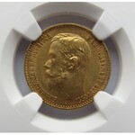 Mikołaj II, 5 rubli 1898, NGC MS62