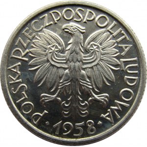 Polska, PRL, Jagody, 2 złote 1958, UNC