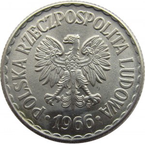 Polska, PRL, 1 złoty 1966, UNC